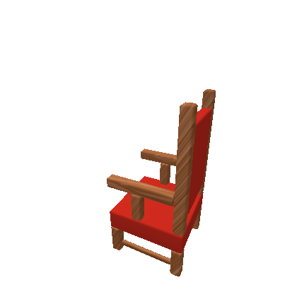 Medieval Desk Chair - Red